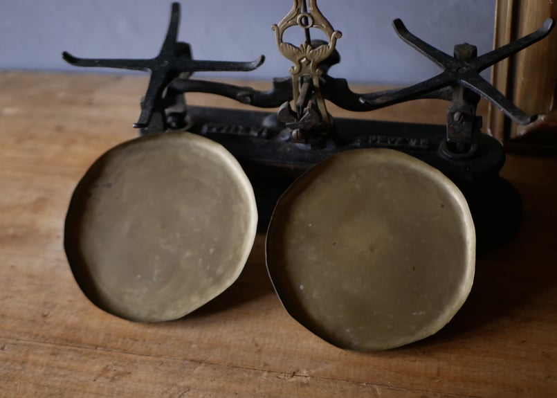 EL FORCE フランスアンティーク バランススケール 上皿天秤