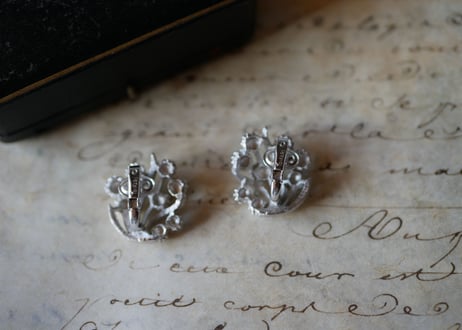 mimosa earrings, CROWN TRIFARI SILVER