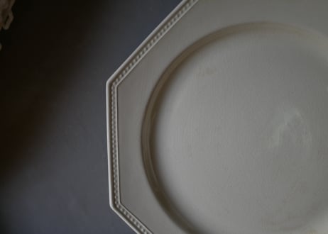 no.4 MONTEREAU クレイユモントロー　オクトゴナル　フランスアンティーク　アンティーク皿