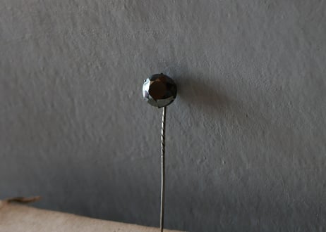 アンティークケース付き　天然石のハットピン　フランスアンティーク　ブロカント