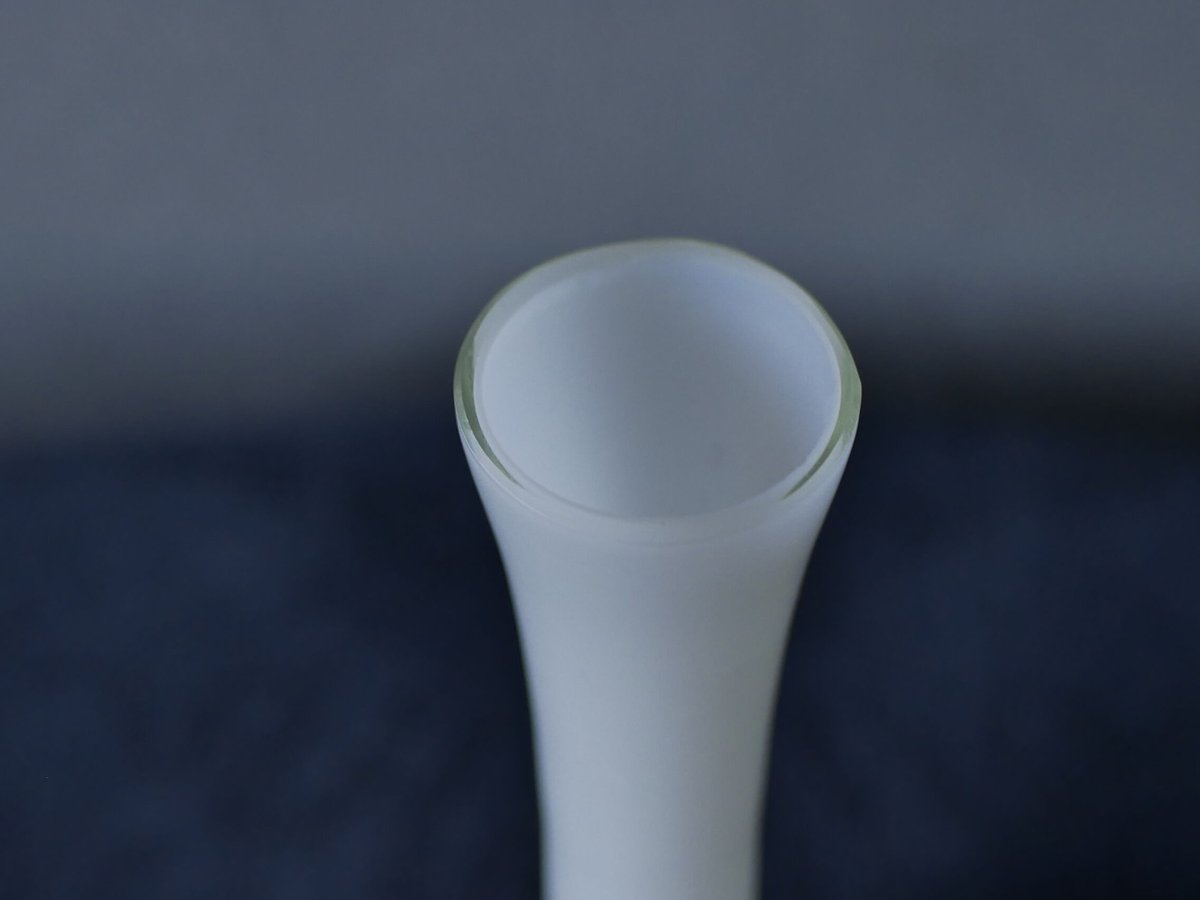 オパリンガラス フラワーベース フランスヴィンテージ | mamantique