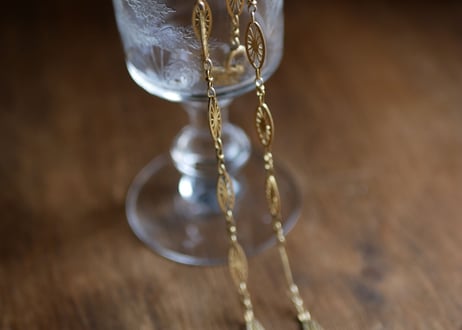 FN-03  filigree K18 gold necklace