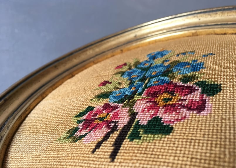 フランスアンティーク 刺繍 プチポワン 小花 | mamantique フランスアンティーク 刺繍 プチポワン 小花 | mamantique