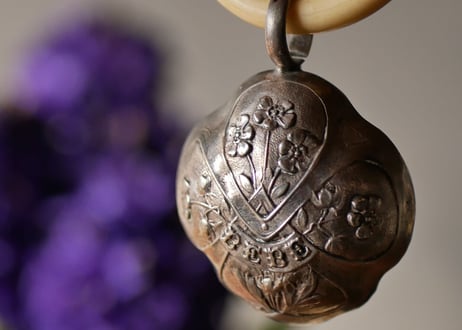 sterling silver baby rattle
