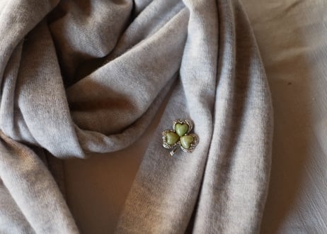 vintage Brooch shamrock