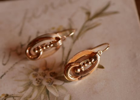 FE-01 フランス antique earrings アンティークイヤリング
