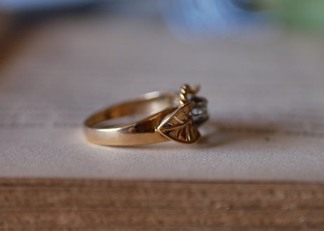 【お取り置き RESERVED】FR-23 antique RING 18K, Ruban