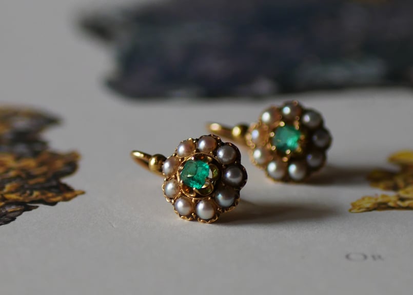 フランス　アンティーク　ピアス　ジュエリー　18k ヴィンテージ フランス アンティーク ピアス ジュエリー 18k ヴィンテージ