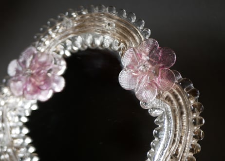 murano ムラーノガラス　スタンドミラー　アンティークのある暮らし　ブロカント