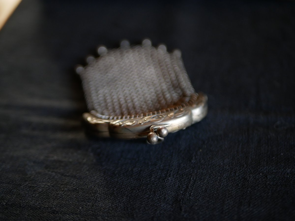 純銀 フレンチシルバー メッシュパース フランスアンティーク