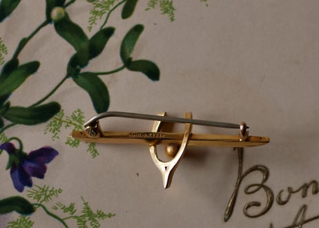 Edwardian 9CT GOLD brooch