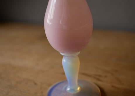 no.6 　オパリンガラス　フラワーベース　フランスヴィンテージ　ブロカントのある暮らし