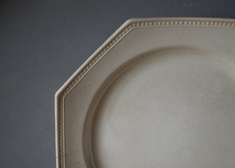 no.2  MONTEREAU クレイユモントロー　オクトゴナル　フランスアンティーク　アンティーク皿