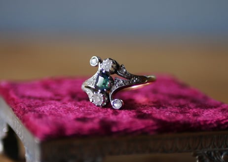 アンティーク ジュエリー フランス ミニョネット 台座 什器 ジャン  