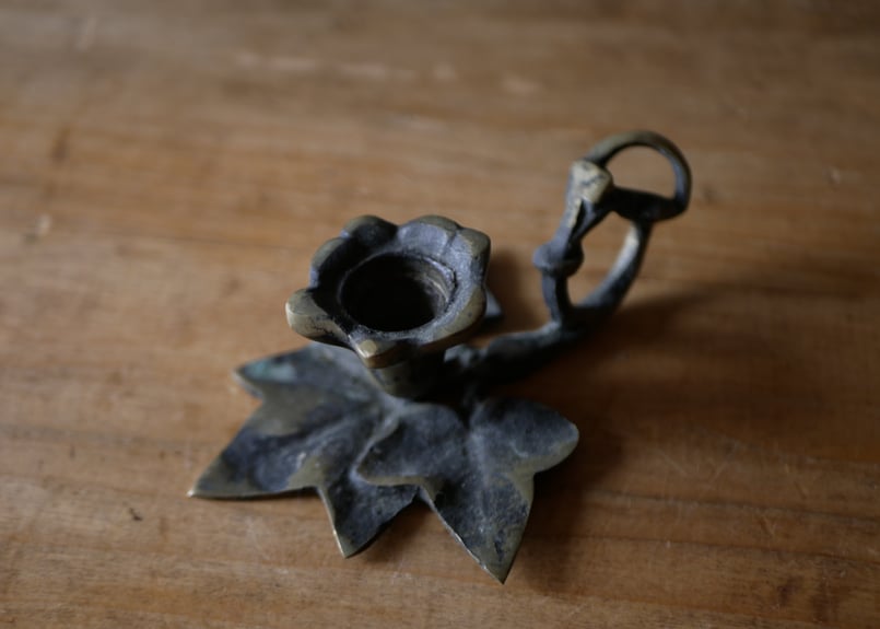 アイビー キャンドルホルダー フランスアンティーク ブロカントのある