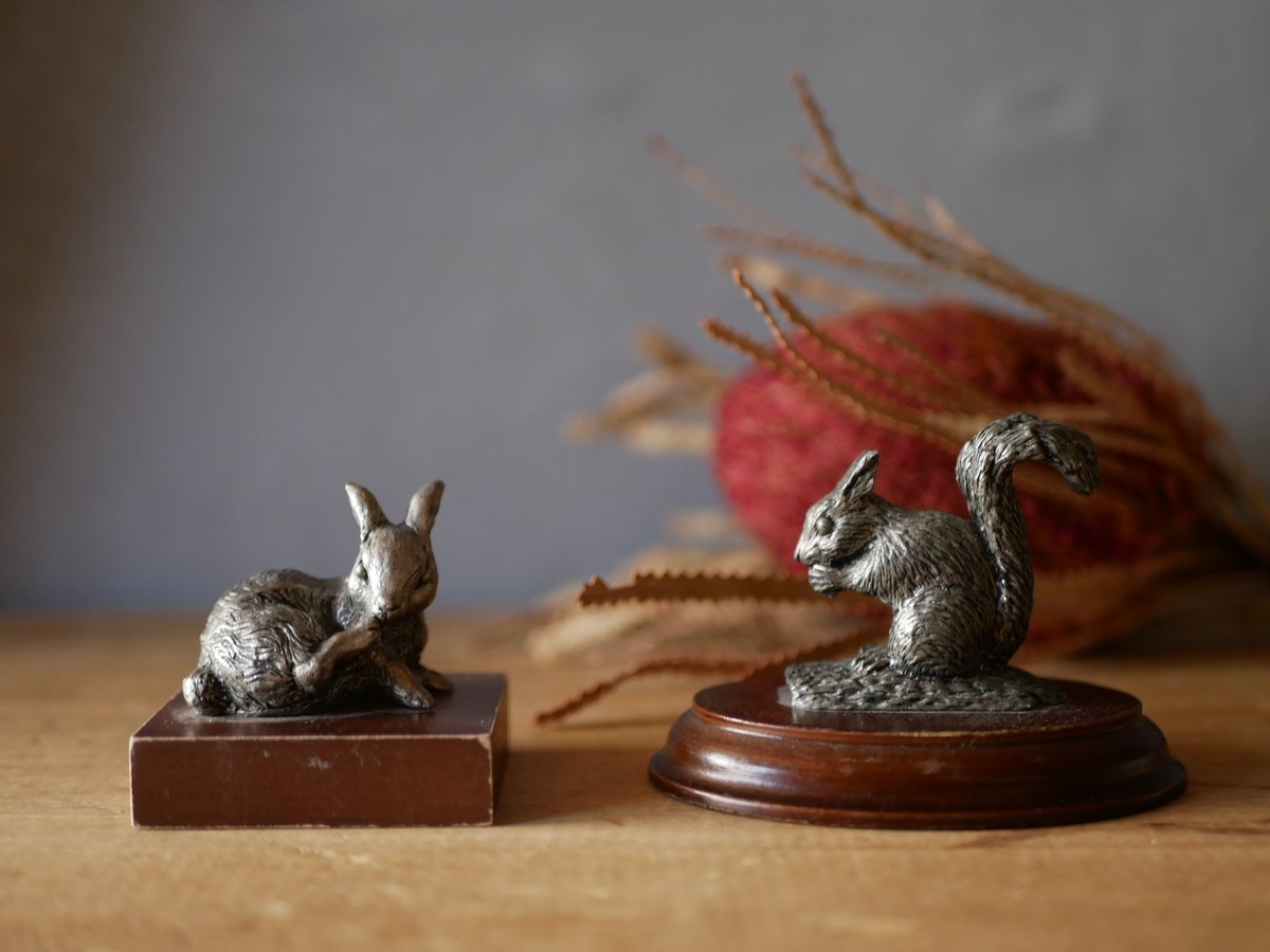 大変希少なアルフェニデ製アンティークピューター トレイ（りす） 大変希少なアルフェニデ製アンティークピューター トレイ（りす）