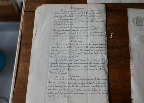 Old  lettering paper