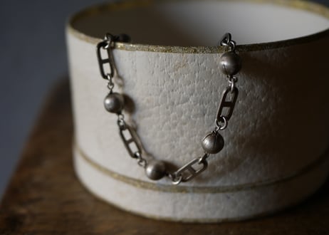 純銀　ヴィンテージブレスレット　シルバーブレスレット　フランスヴィンテージ　アクセサリー