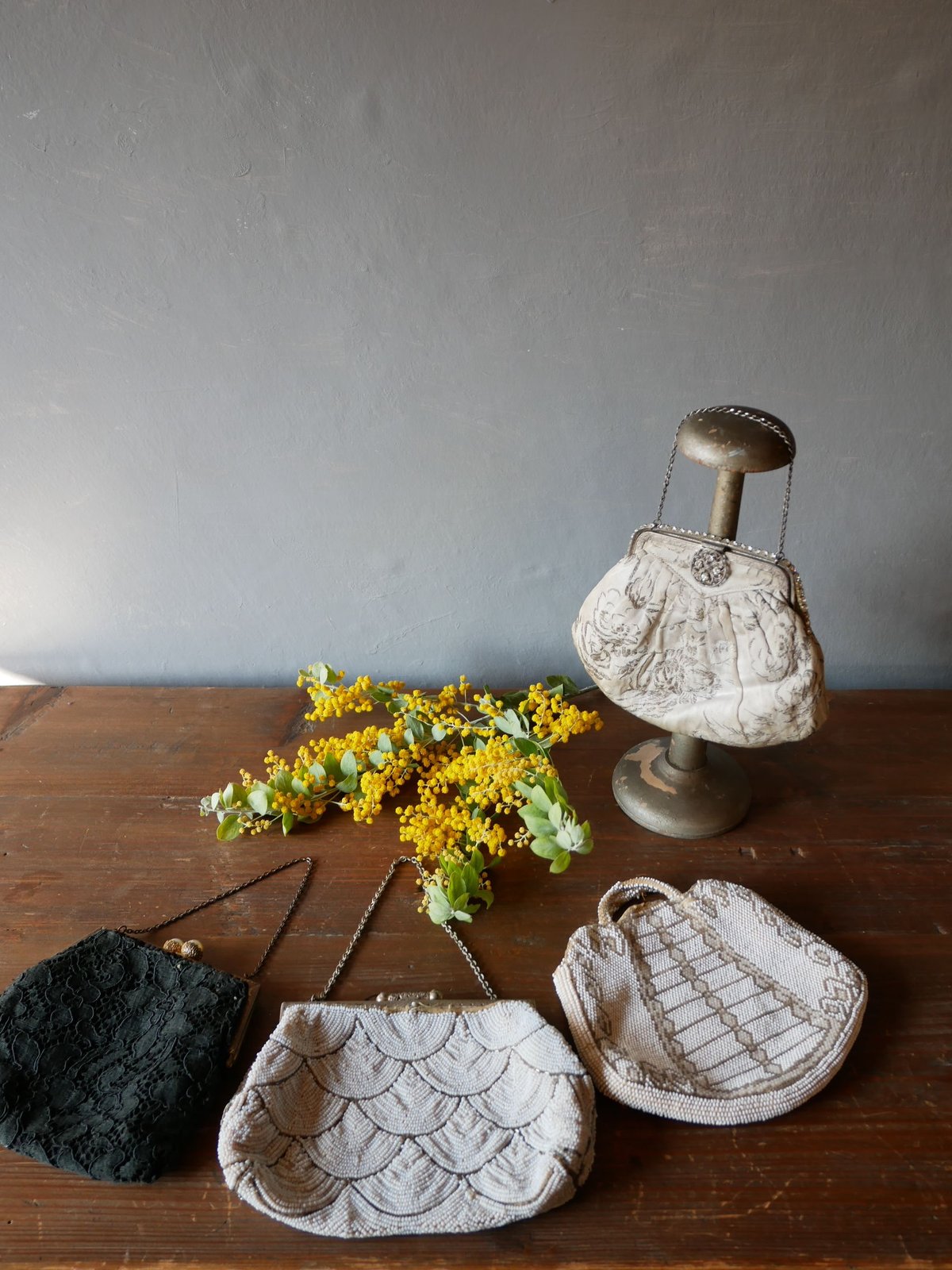 フランス製　アンティーク　パーティバック ビーズバッグ フランスアンティーク アンティークバッグ フランス