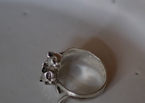 Cats Ring, sterling silver