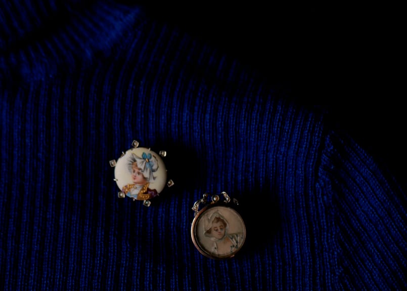 エナメルシリーズ part.8 ミニアチュール 純銀製 フランスアンティーク