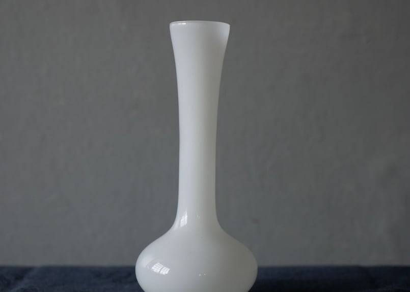 オパリンガラス フラワーベース フランスヴィンテージ | mamantique