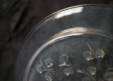 #3 Muguet plate,  Lalique