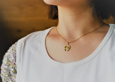 Horseshoe,  K18 Pendant top