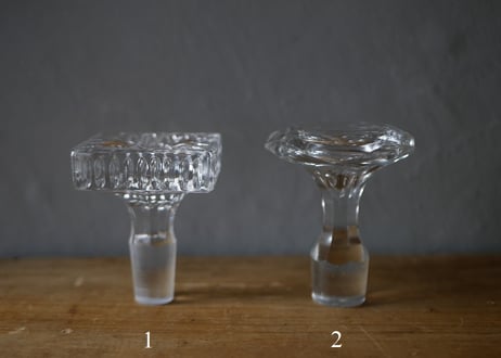 no.1 (1～2） BOUCHON  ガラスの蓋　ブロカント　アンティークのある暮らし