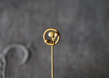 宿り木　ハットピン　フランスアンティーク　ブロカントのある暮らし　ヤドリギ