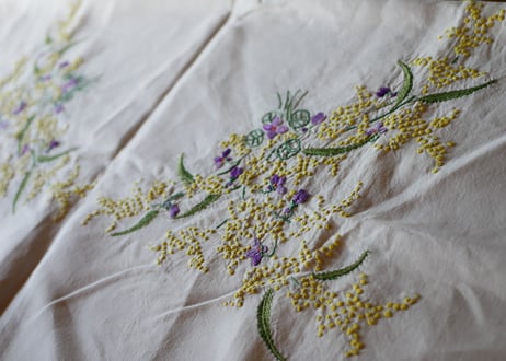 mimosa table cloth