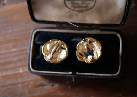 秋色 イヤリング FRANCE antique BROCANTE vintage