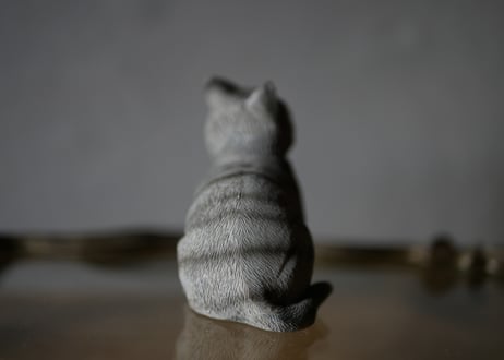 グレイの猫　Chat Gris　フランスヴィンテージ　ブロカントのある暮らし