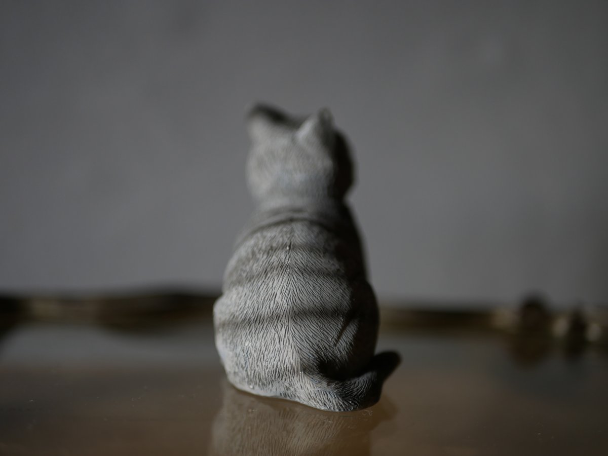 フランスヴィンテージ ポプリケース　猫　ピューター製　ブロカント フランスヴィンテージ ポプリケース 猫 ピューター製 ブロカント