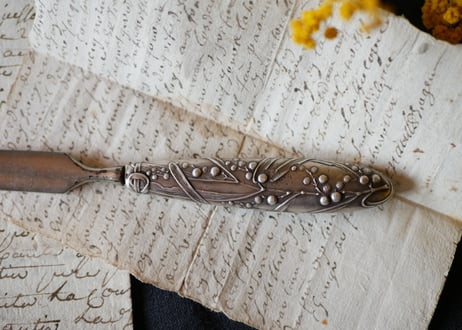 mimosa, paper knife