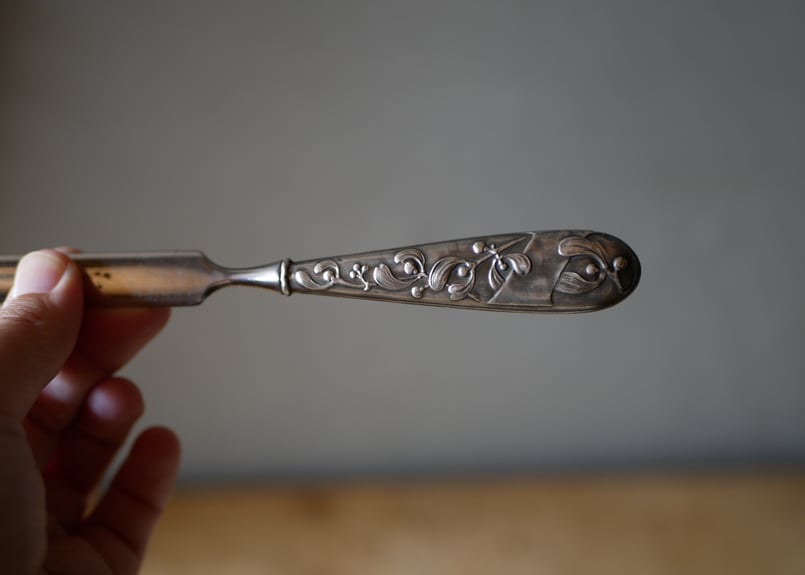 純銀 宿り木 ヤドリギ ペーパーナイフ レターオープナー