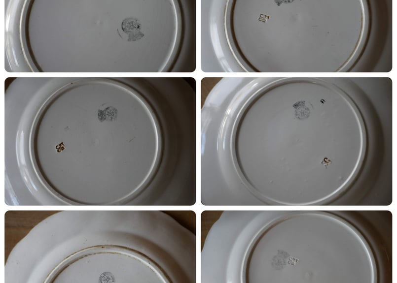 宿り木 ヤドリギ アンティークプレート デザートプレート ブロカントの