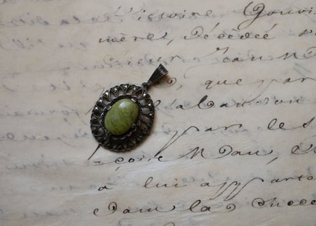 マーカサイト マルカジット ペンダントトップ FRANCE antique BROCANTE vintage
