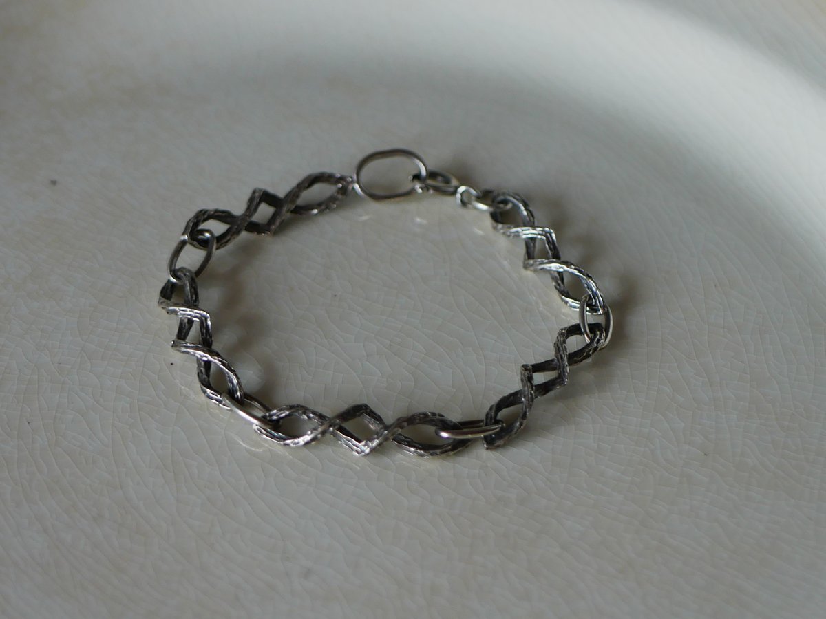 純銀製 蟹マーク シルバーブレスレット フランスヴィンテージ