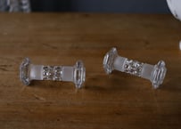 残→1 ガラスのナイフレスト　フランスアンティーク