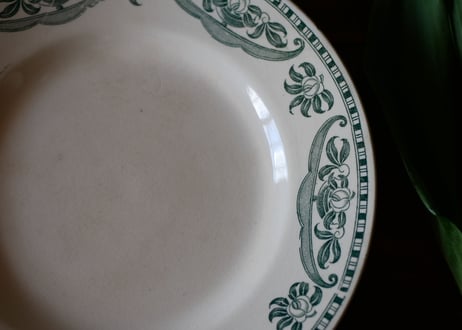 antique plate, Longchamp
