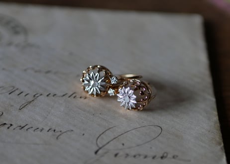 FE-06 Natural Diamond K18 PG Earrings