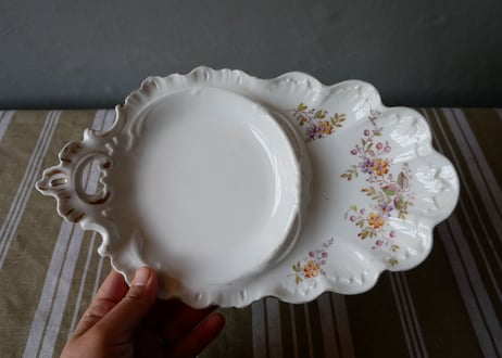 LIMOGES プレート 小花柄 フランスアンティーク リモージュ