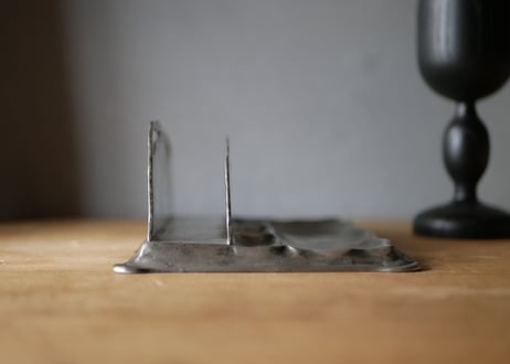 ピューター製　レターホルダー　フランスアンティーク　ブロカントのある暮らし