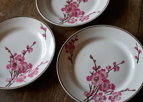 Fleurs de pêche  plate