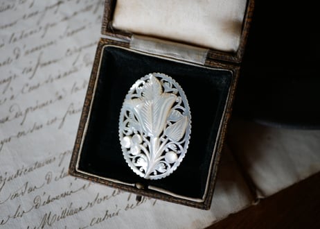 Mother of pearl brooch 【白蝶貝】