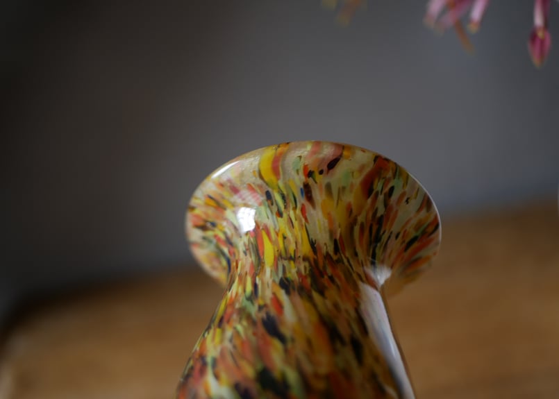 ムラーノ 花瓶 フラワーベース マーブル ヴィンテージ アンティークの