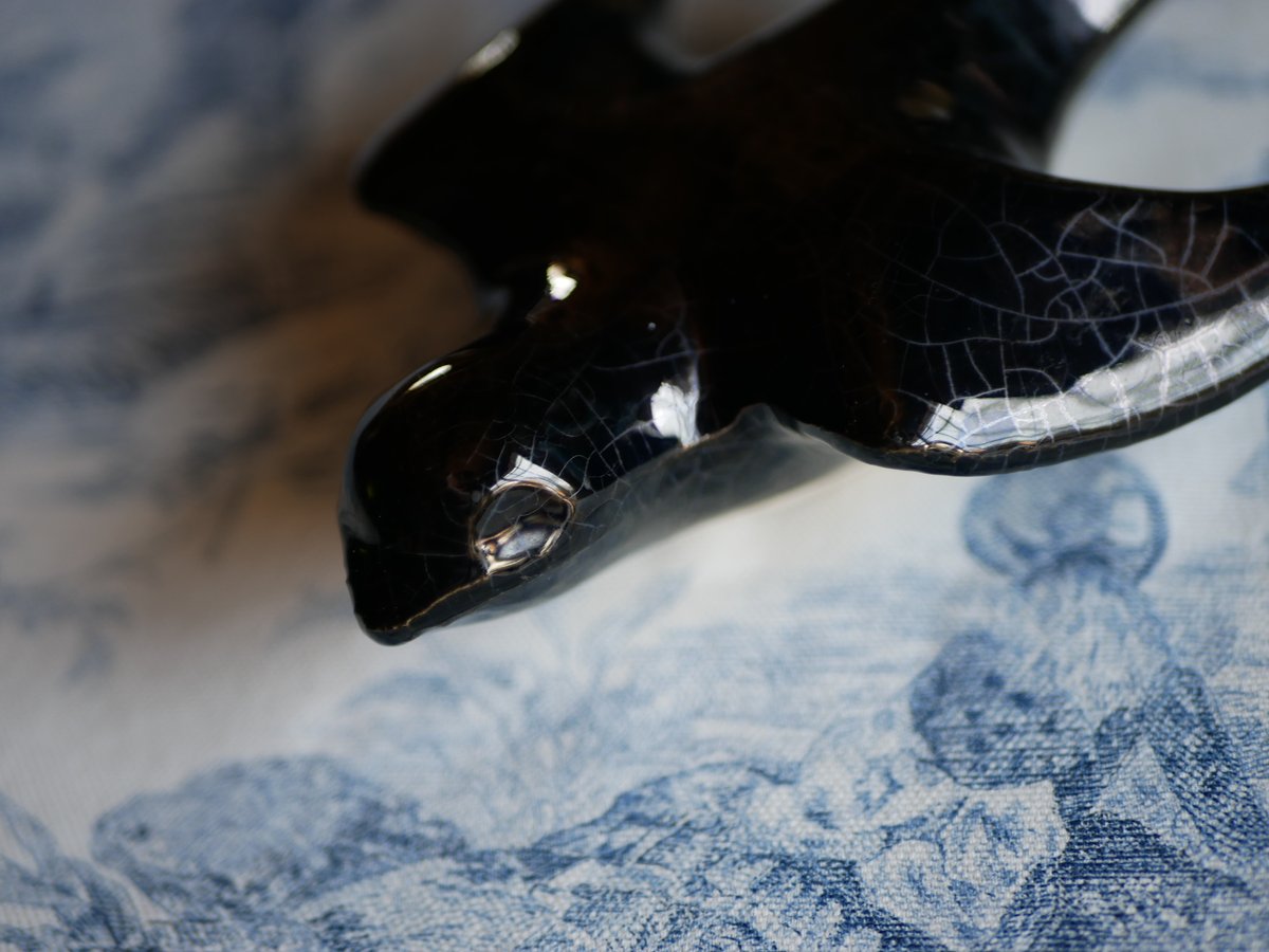 陶器のつばめ 壁飾り フランスアンティーク アンティークデコ