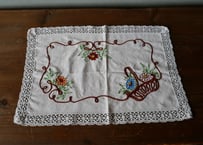 フランスアンティーク　刺繍　パニエ　A