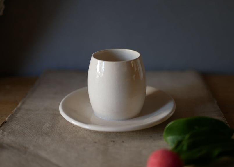 フランス ヴィンテージ]エッグスタンド サルグミンヌ窯 エッグスタンド